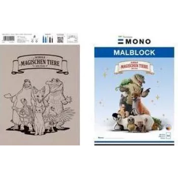 Tombow "Die Schule der magischen Tiere" piešimo bloknotas, DIN A4, 120 g/m², 20 lapų