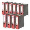 FALKEN Recycling segtuvas A4, 8 cm, raudonas marmurinis