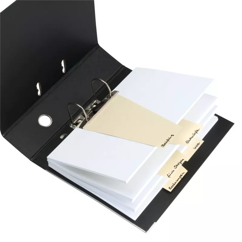 herlitz skiriamosios juostelės, trapecinės, Manila kartonas, DIN A4, perforuotos, 120 x 230 mm, 100 vnt.