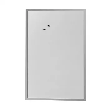 herlitz magnetinė baltoji lenta 60 x 80 cm, baltai lakuotas plienas, sidabrinės spalvos medinis rėmas