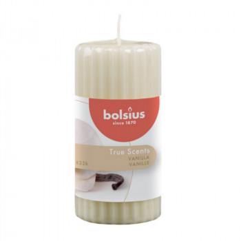 Bolsius True Scents kvapni cilindrinė žvakė Ø58 x 120 mm, vanilė