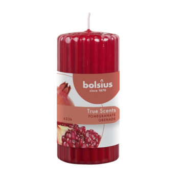 Bolsius True Scents kvapni cilindrinė žvakė Ø58 x 120 mm, granatas