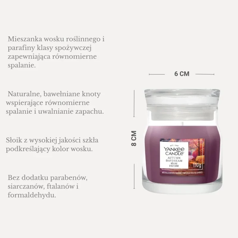 Yankee Candle Autumn Daydream žvakė, maža