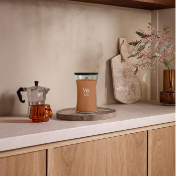 WoodWick Radiant Amber žvakė, vidutinė