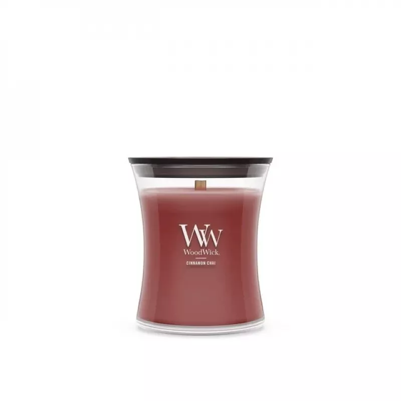 WoodWick maža žvakė, Cinnamon Chai