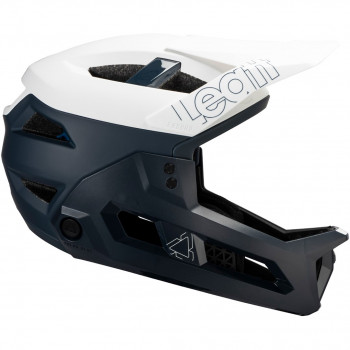 Leatt MTB Enduro 3.0 V25 3-in-1 dviračio šalmas su nuimamu smakro apsaugu, baltas, S