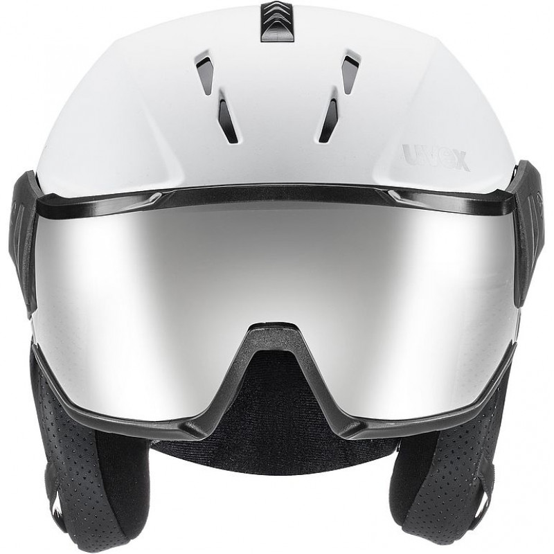 UVEX Instinct Visor slidinėjimo šalmas, juodas/baltas, 53-55 cm (56/6/260/50)