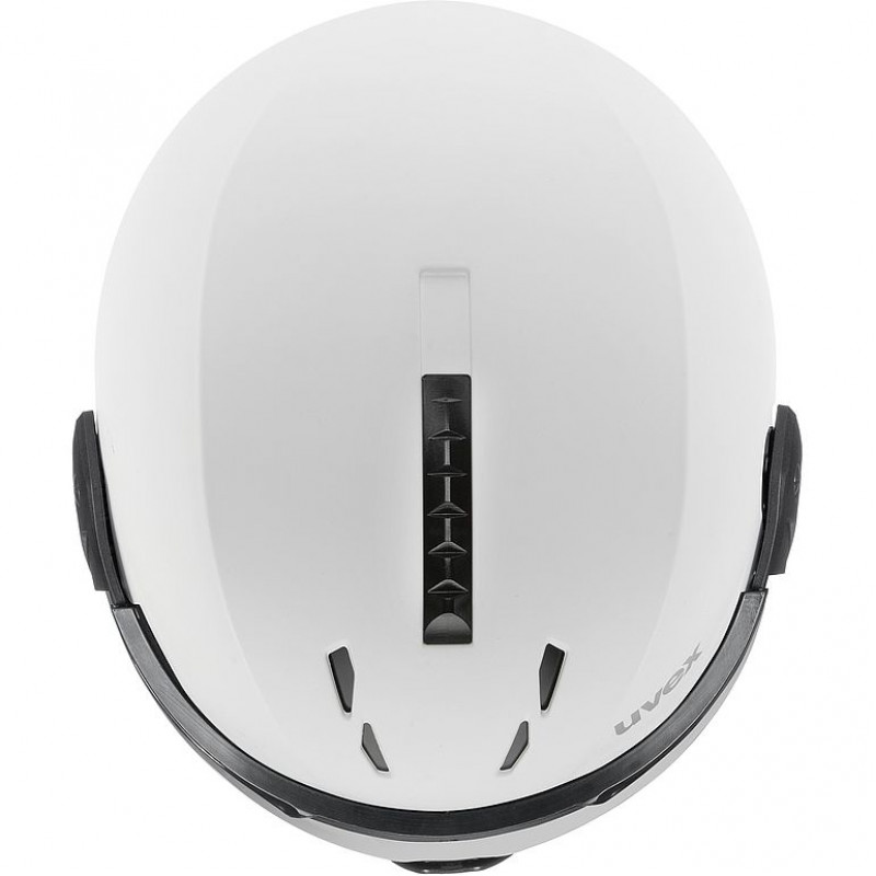 UVEX Instinct Visor slidinėjimo šalmas, juodas/baltas, 53-55 cm (56/6/260/50)