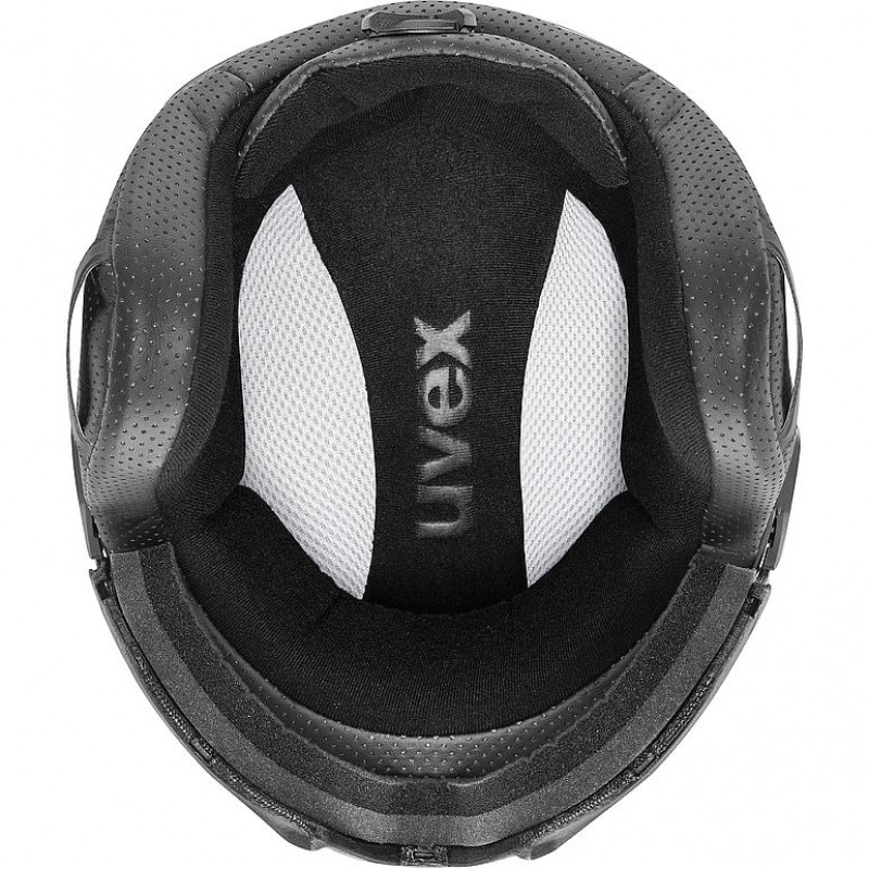 UVEX Instinct Visor slidinėjimo šalmas, juodas/baltas, 53-55 cm (56/6/260/50)
