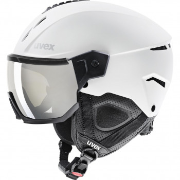 UVEX Instinct Visor slidinėjimo šalmas, juodas/baltas, 56-58 cm (56/6/260/50)