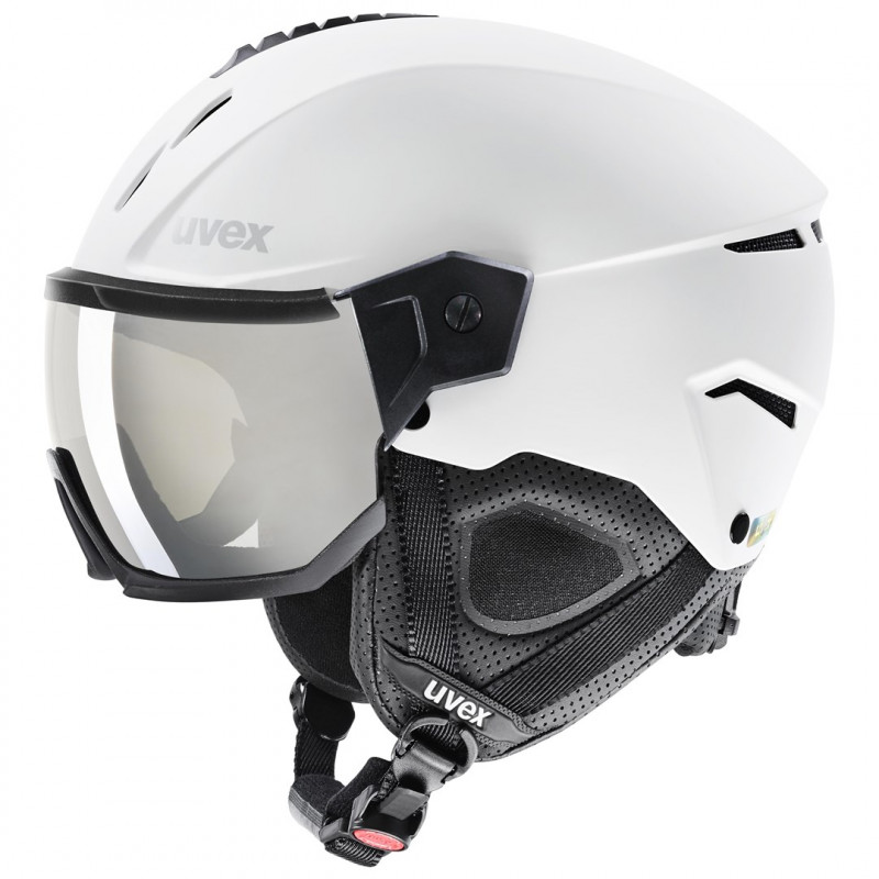 UVEX Instinct Visor slidinėjimo šalmas, juodas/baltas, 56-58 cm (56/6/260/50)