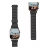Urban Armor Gear UAG Pathfinder – silikoninė dvipusė magnetinė apyrankė Apple Watch serija 4–6 ir SE 1–3, 44 mm / serija 7–9, 45 mm / serija 10–11, 46 mm / Ultra 1–3, 49 mm (ash/lava)