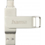 USB atmintinė Hama C-Rotate Pro 64 GB USB Type-A / USB Type-C 3.2 Gen 1 (3.1 Gen 1) sidabrinė