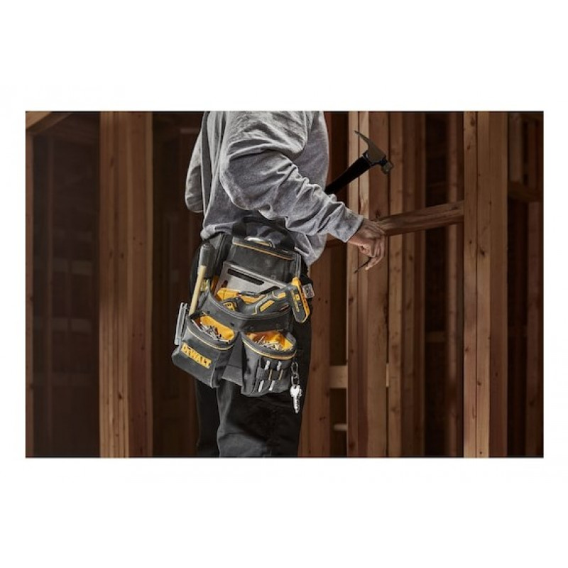DeWALT DWST40201-1 įrankių laikymo dėklas, brezentinis, juodas/geltonas