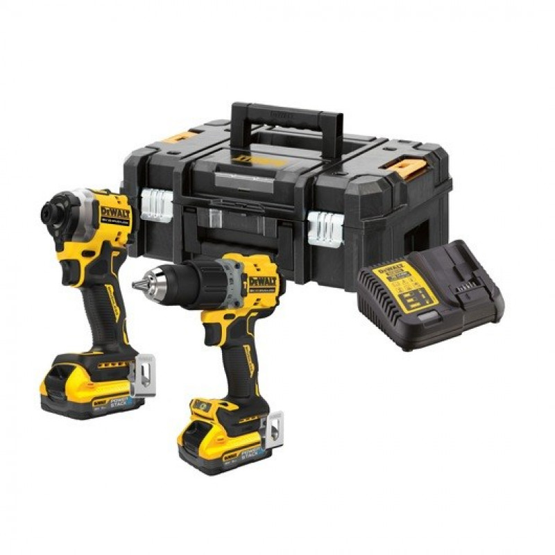 DeWalt DCK2050H2T-QW elektrinių įrankių rinkinys DCD805 + DCF850, 18 V, 2 x 5.0 Ah akumuliatoriai