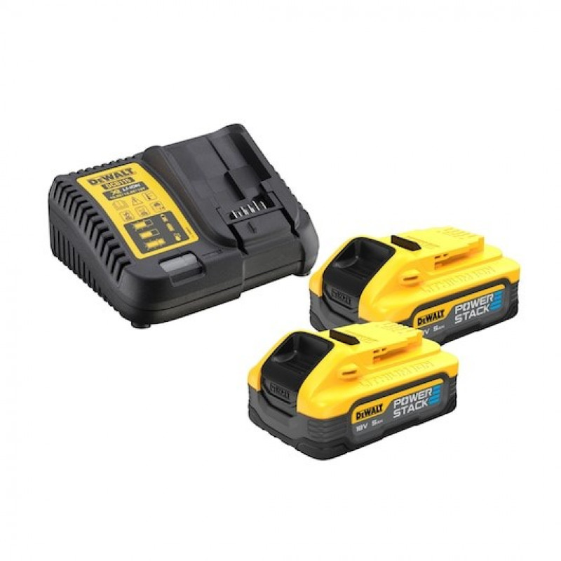 DeWalt DCK2050H2T-QW elektrinių įrankių rinkinys DCD805 + DCF850, 18 V, 2 x 5.0 Ah akumuliatoriai