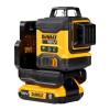 DeWalt DCLE34031D1-QW 3x360° kryžminio linijinio lazerio nivelyras, žalias, 40 m, 18 V, 2 Ah akumuliatorius, TSTAK dėklas