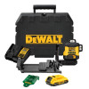 DeWalt DCLE34031D1-QW 3x360° kryžminio linijinio lazerio nivelyras, žalias, 40 m, 18 V, 2 Ah akumuliatorius, TSTAK dėklas