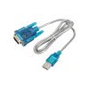 Akyga AK-CO-02 keitiklio kabelis USB-A kištukas – RS-232 DB9 kištukas, 1 m, baltas