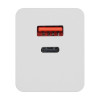 Sieninis įkroviklis Akyga AK-CH-20 100W USB-C USB-A PD GaN 5-20V / 1.5-5A baltas