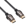 Akyga AK-HD-05S HDMI 2.1 ekranuotas kabelis, 48 Gbps, 8K@60Hz, 4K@120Hz, 0,5 m, juodas