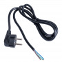 Akyga AK-OT-01P maitinimo kabelis su atviru galu CEE 7/7 (Schuko), varis 3 x 1 mm², 1,5 m, juodas