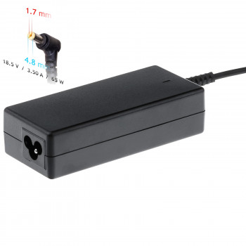 Akyga AK-ND-09 nešiojamojo kompiuterio įkroviklis 18,5 V, 65 W, 4,8 x 1,7 mm, 1,2 m, skirtas HP