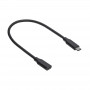Akyga AK-USB-32 USB-C (M) – USB-C (F) prailginimo kabelis, USB 3.1, 0,3 m