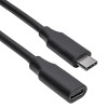 Akyga AK-USB-32 USB-C (M) – USB-C (F) prailginimo kabelis, USB 3.1, 0,3 m