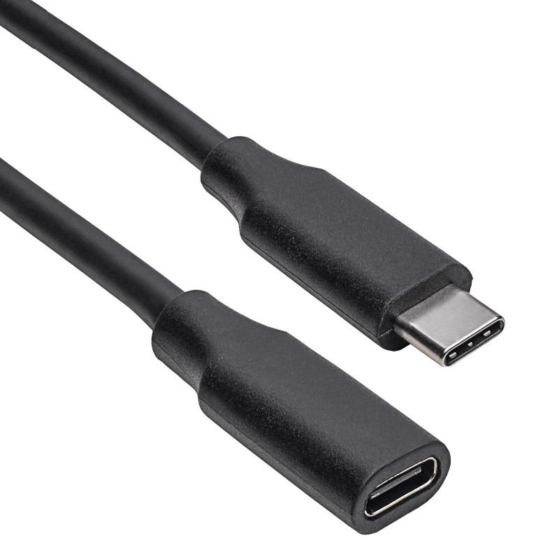 Akyga AK-USB-32 USB-C (M) – USB-C (F) prailginimo kabelis, USB 3.1, 0,3 m