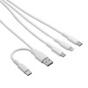 USB kabelis Akyga AK-USB-52 USB-A + USB-C į Micro-USB + USB-C + Lightning, 1,2 m