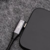 Akyga AK-USB-53 USB-C – USB-C pintas kabelis su kampiniu kištuku, USB 2.0, 60 W, 0,3 m, juodas