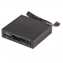 Akyga AK-CA-37 vidinis universalus atminties kortelių skaitytuvas 3,5" skyriui, USB 2.0, juodas