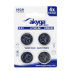 Akyga AKY2100 CR2032 ličio baterija 3 V 210 mAh, 4 vnt. (blisteris)