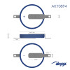Akyga AKY0894 CR2032 ST2NB ličio baterija 3 V 210 mAh su 2 išvadais, 20 mm žingsnis (THT)