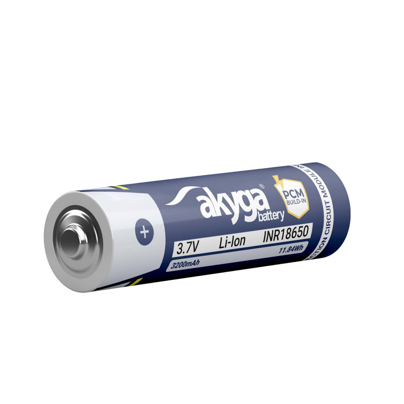 Akyga AKY2461 INR18650-32M ličio jonų 18650 akumuliatorius 3,7 V 3200 mAh su PCM apsauga