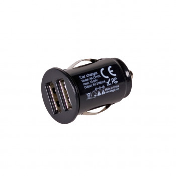 Automobilinis įkroviklis 12/24V Akyga AK-CH-02 10,5W 2x USB-A 5V / 2,1A juodas