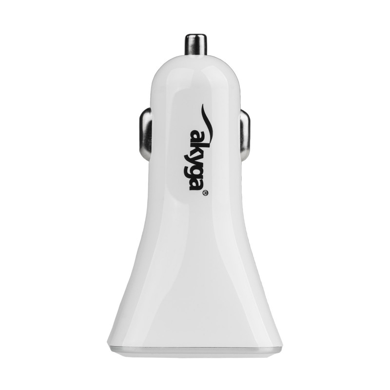 Automobilinis įkroviklis 12/24V Akyga AK-CH-09 34W 4x USB-A 5V / 6.8A baltas