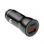 Automobilinis įkroviklis 12/24V Akyga AK-CH-16 36W USB-A + USB-C PD Quick Charge 3.0 5-12V / 1.5-3A juodas