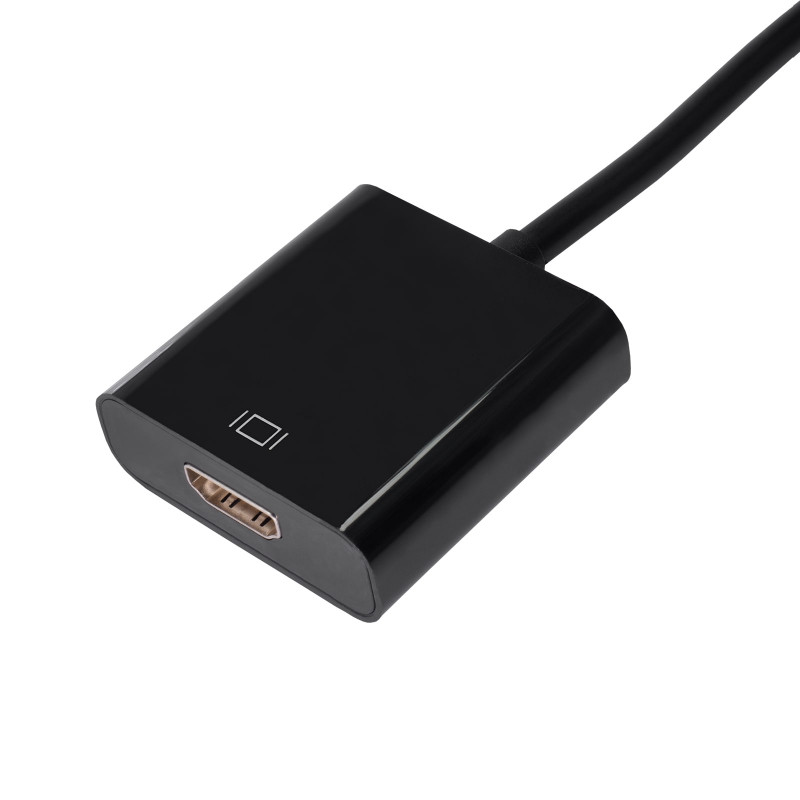 Akyga AK-AD-11 keitiklis-adapteris su kabeliu DisplayPort kištukas – HDMI lizdas, 15 cm, juodas
