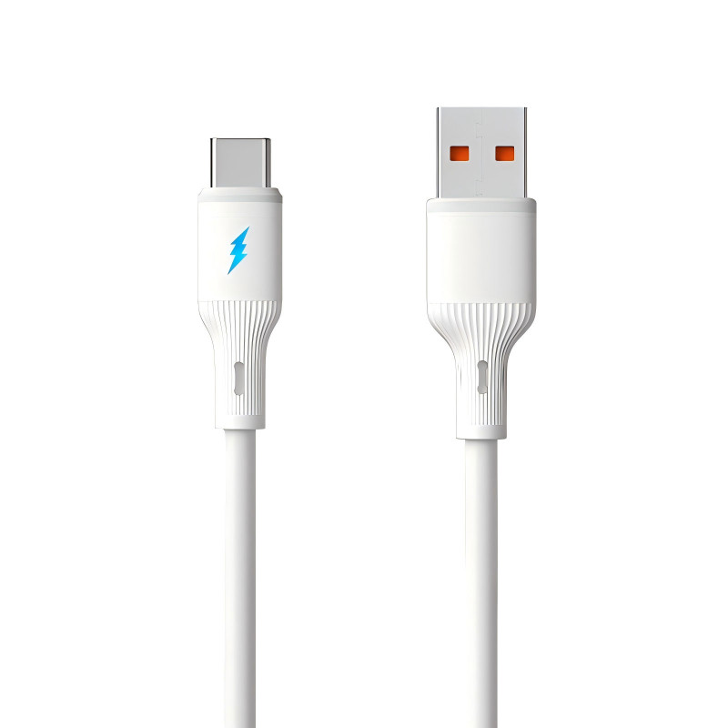 Akyga AK-USB-59 USB-A (M) – USB-C (M) kabelis, USB 2.0, 1 m, silikoninis