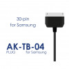 Universalus maitinimo adapteris Akyga AK-TB-04 5.0V / 2.0A 10W Samsung 30 pin 1.5 m