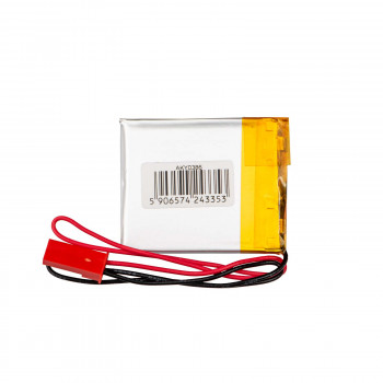 Akyga AKY0386 LP403035 Li-Po akumuliatorius 3,7 V 400 mAh su PCM, JST 2,54 mm 2 kontaktų jungtis, 150 mm laidai