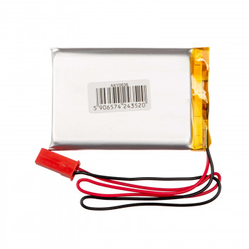 Akyga AKY0108 LP603048 Li-Po akumuliatorius 3,7 V 850 mAh su PCM, JST 2,54 mm 2 kontaktų jungtis, 150 mm laidai