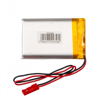 Akyga AKY0099 LP903450 Li-Po akumuliatorius 3,7 V 1600 mAh su PCM, JST 2,54 mm 2 kontaktų jungtimi, 150 mm laidais