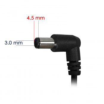 Akyga AK-ND-76 automobilinis nešiojamojo kompiuterio įkroviklis 19,5 V / 2,31 A, 45 W, 4,5 x 3,0 mm + kaištis, skirtas HP