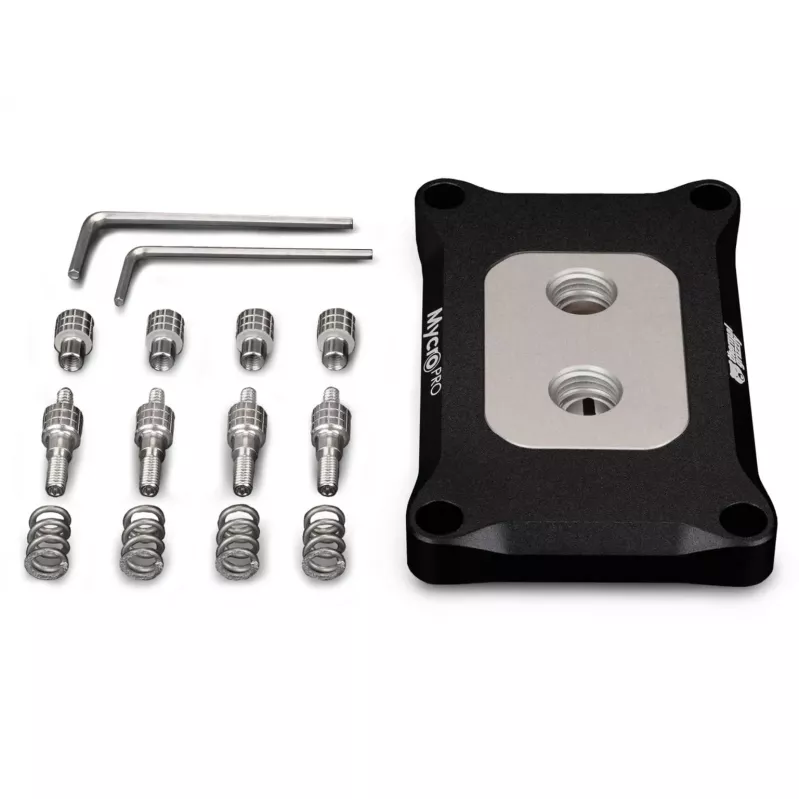 Thermal Grizzly Mycro Pro Stainless Steel procesoriaus aušintuvas, AMD AM4/AM5, juodas/sidabrinis
