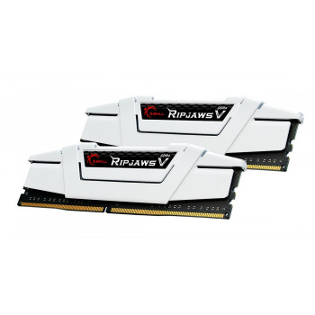 G.Skill Ripjaws V F4-3600C16D-16GVWC DDR4-3600 RAM rinkinys, 16 GB (2 x 8 GB), CL16, XMP2, baltas