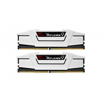 G.Skill Ripjaws V F4-3600C16D-32GVWC DDR4-3600 RAM rinkinys, 32 GB (2 x 16 GB), CL16, XMP2, baltas
