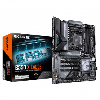 Gigabyte B550 X EAGLE motininė plokštė, AM4 lizdas, DDR4, iki 128 GB
